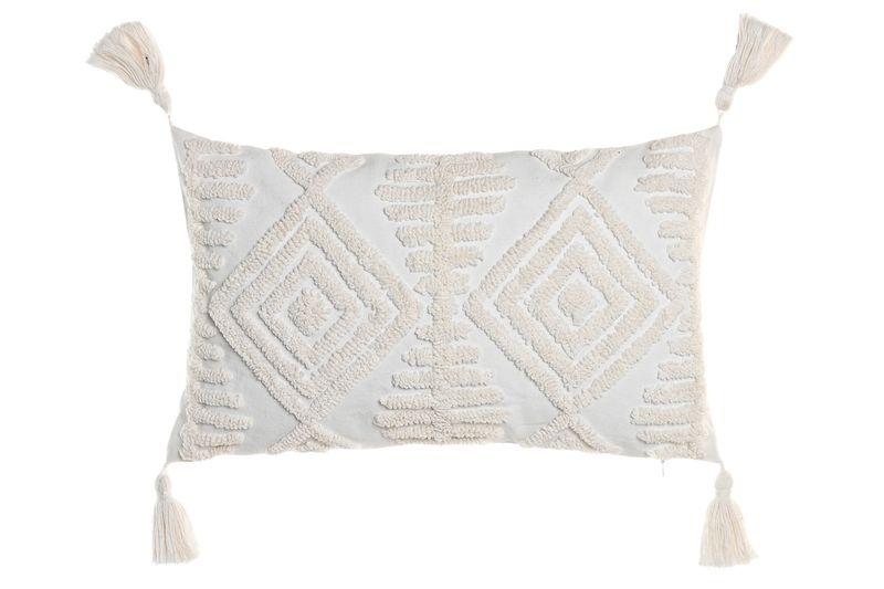 COJÍN APLICACIONES BLANCO