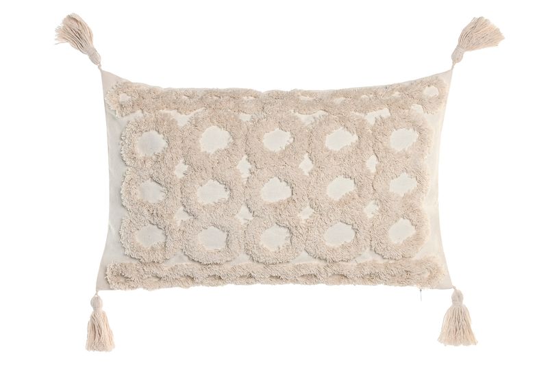 COJÍN APLICACIONES CRUDO