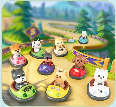 Bumper Car Animals Figurine Blind Box