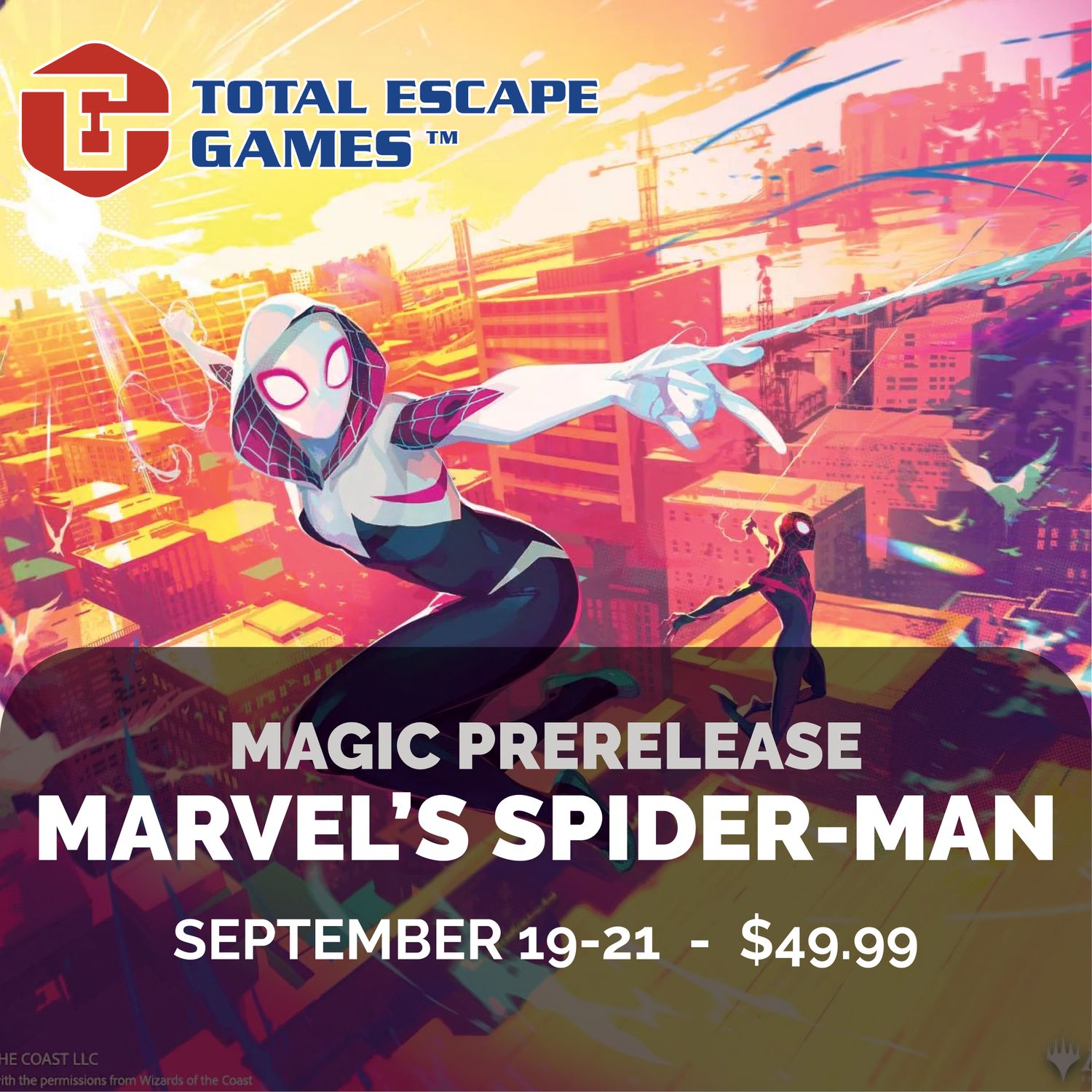Magic: Marvel's Spider-Man Two-Headed Giant Prerelease - September 21 at 11a
