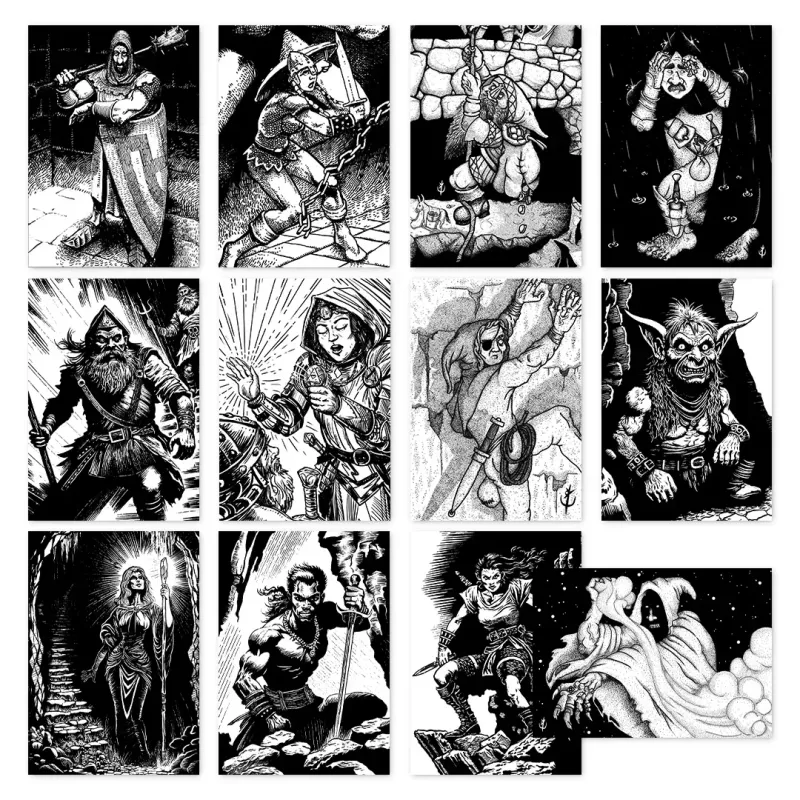 Shadowdark RPG 12 Characters (Printed Leaflets)