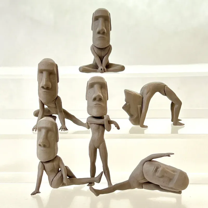 Stretching Easter Island Moai Figurines Vol. 2 Capsule