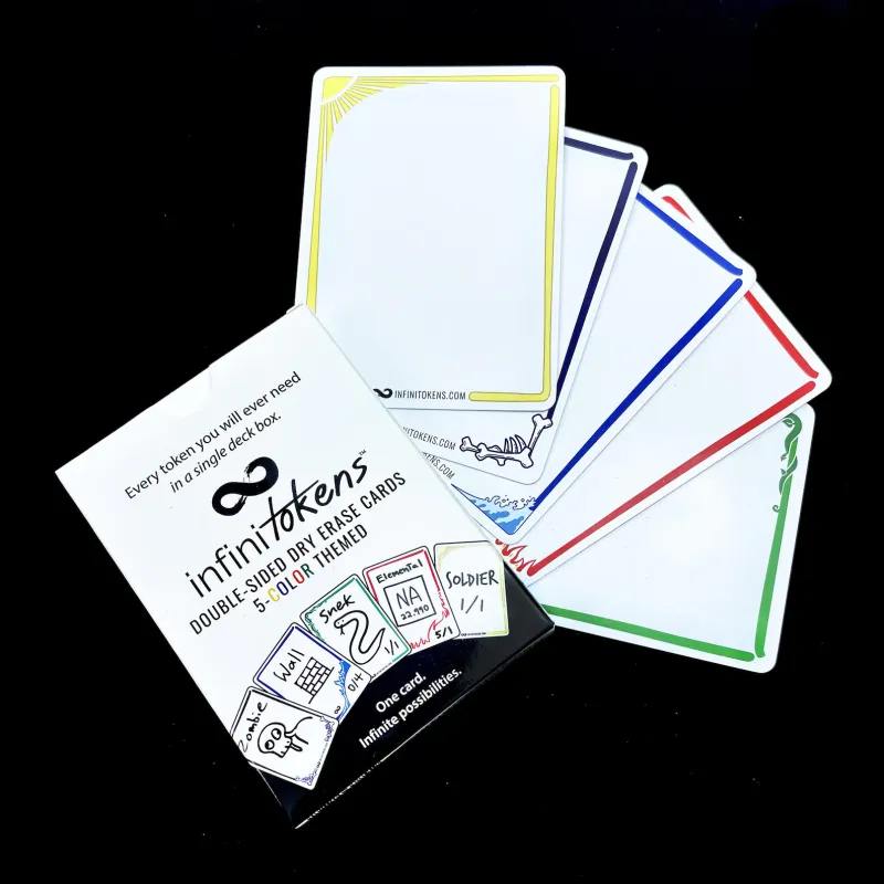 InfiniTokens COLOR Dry Erase Cards - 25 Pack