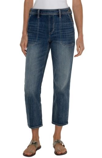 easy utility jean w/side btn closr 26in ins, Colour: macbride, Season: spring 24, Size: 6