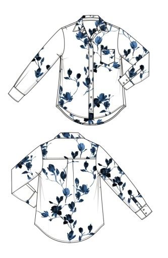 long slv classic fit button frnt wvn shrt, Colour: indigo rose, Season: spring 25, Size: M