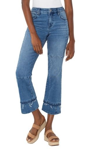 hannah crop flare w multi seam details 25.5", Colour: tremont, Season: s25, Size: 2