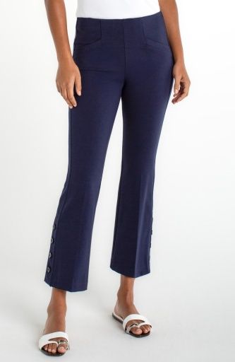 stella pullon kick flare - 27" ins, Colour: cadet blue, Size: 2