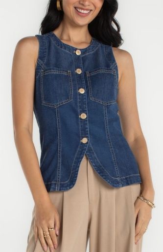 LIVER LM8L08TLF split front vest, Size: XS