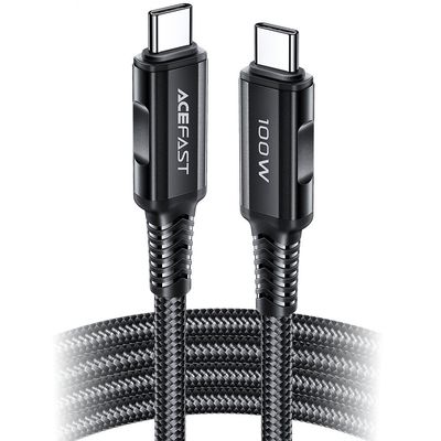 Acefast cable USB Type C - USB Type C 2m, 100W (20V / 5A) black (C4-03 Black)