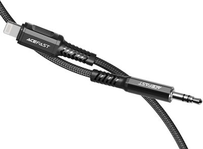 Acefast audio cable MFI Lightning - 3.5mm mini jack (male) 1.2m, AUX black (C1-06 black)