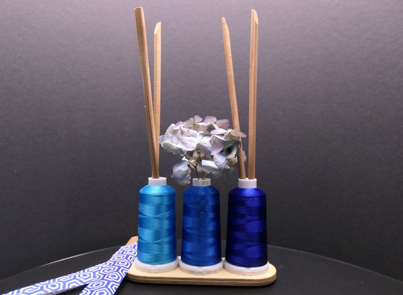 Stiftehalter/ Vase (3er) Blau Verlauf
