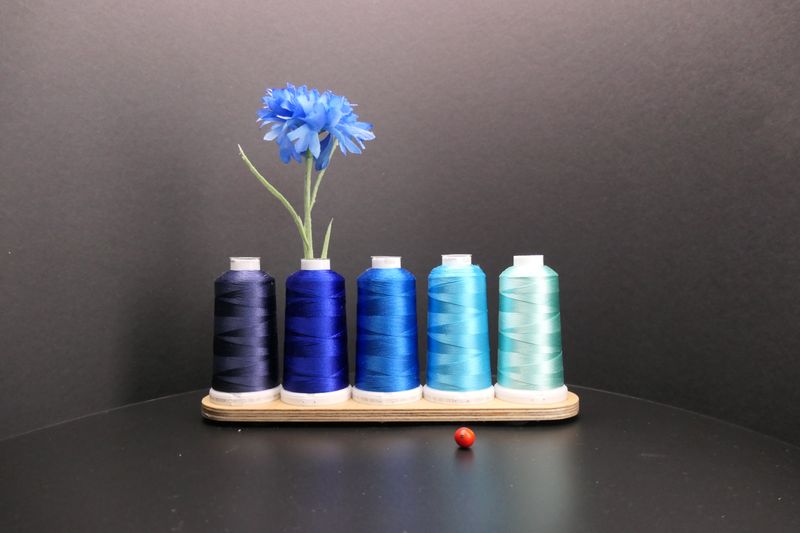 Stiftehalter/ Vase (5er) Blau Verlauf