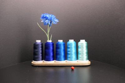 Stiftehalter/ Vase (5er) Blau Verlauf