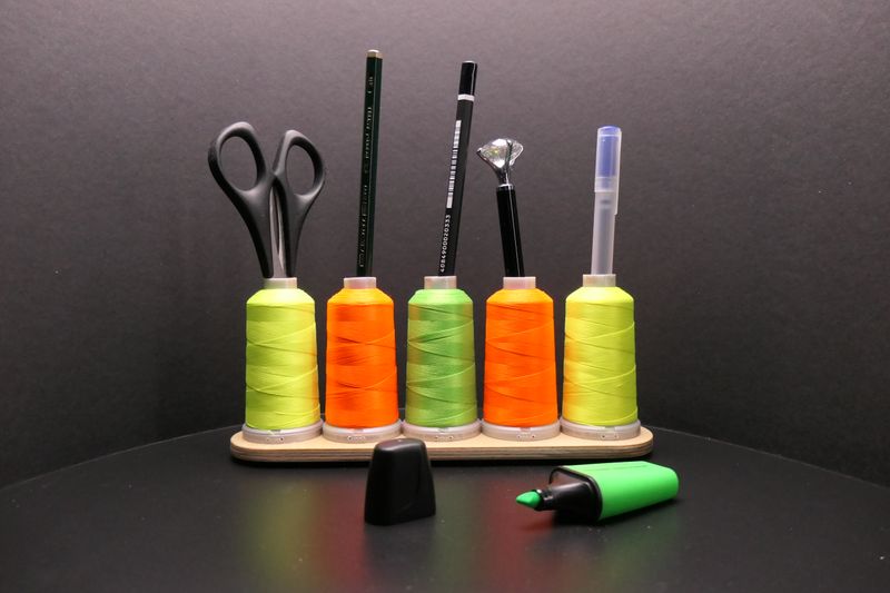 Stiftehalter/ Vase (5er) neon bunt
