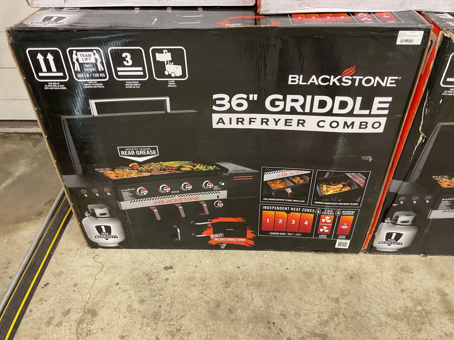 Blackstone 36&quot; Cabinet Griddle with Airfryer &amp; Cover Retail - $869.99