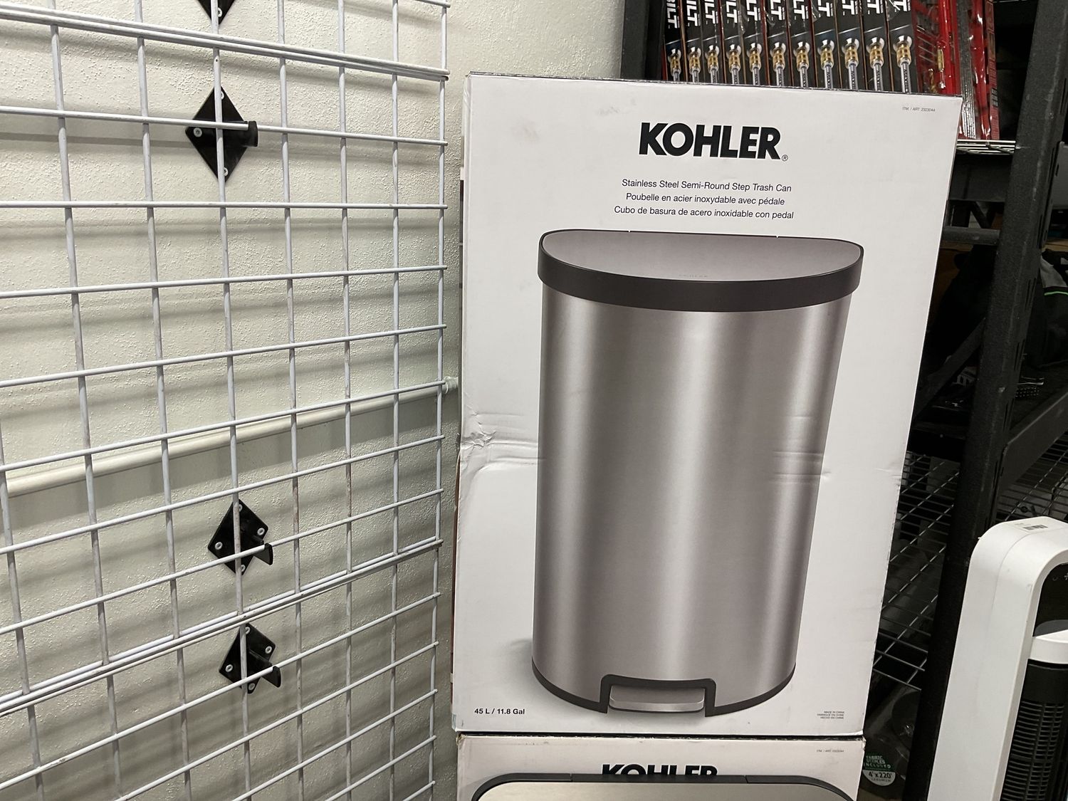kohler 45L Semi-Round Step Trash Can
