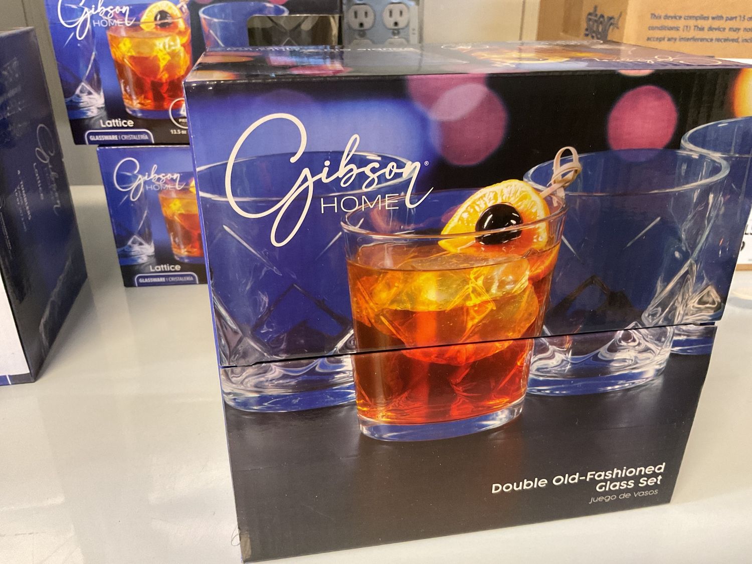 Gibson Home double Old-Fashioned Glass Set 4pc