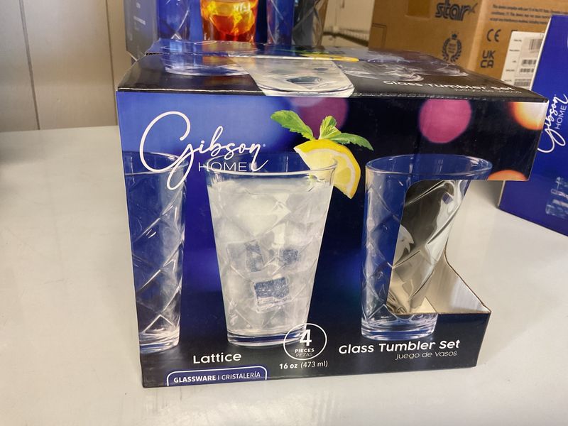 Gibson Home Glass Tumbler Set