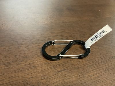 Aluminum S carabiner with dual clips 4’’x1’’