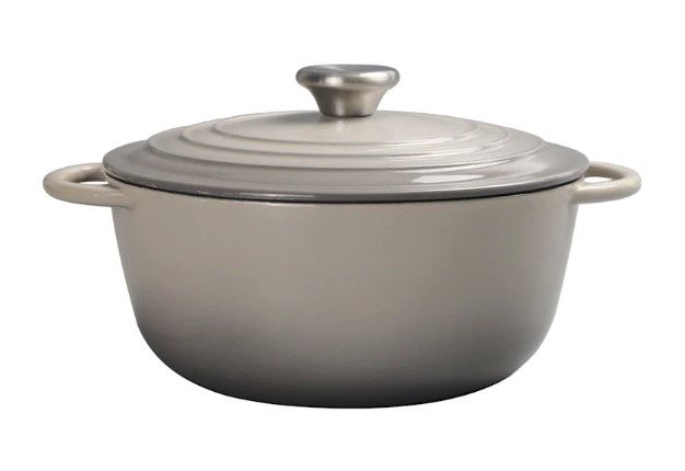 Gray Enameled Cast Iron Dutch Oven 5QT