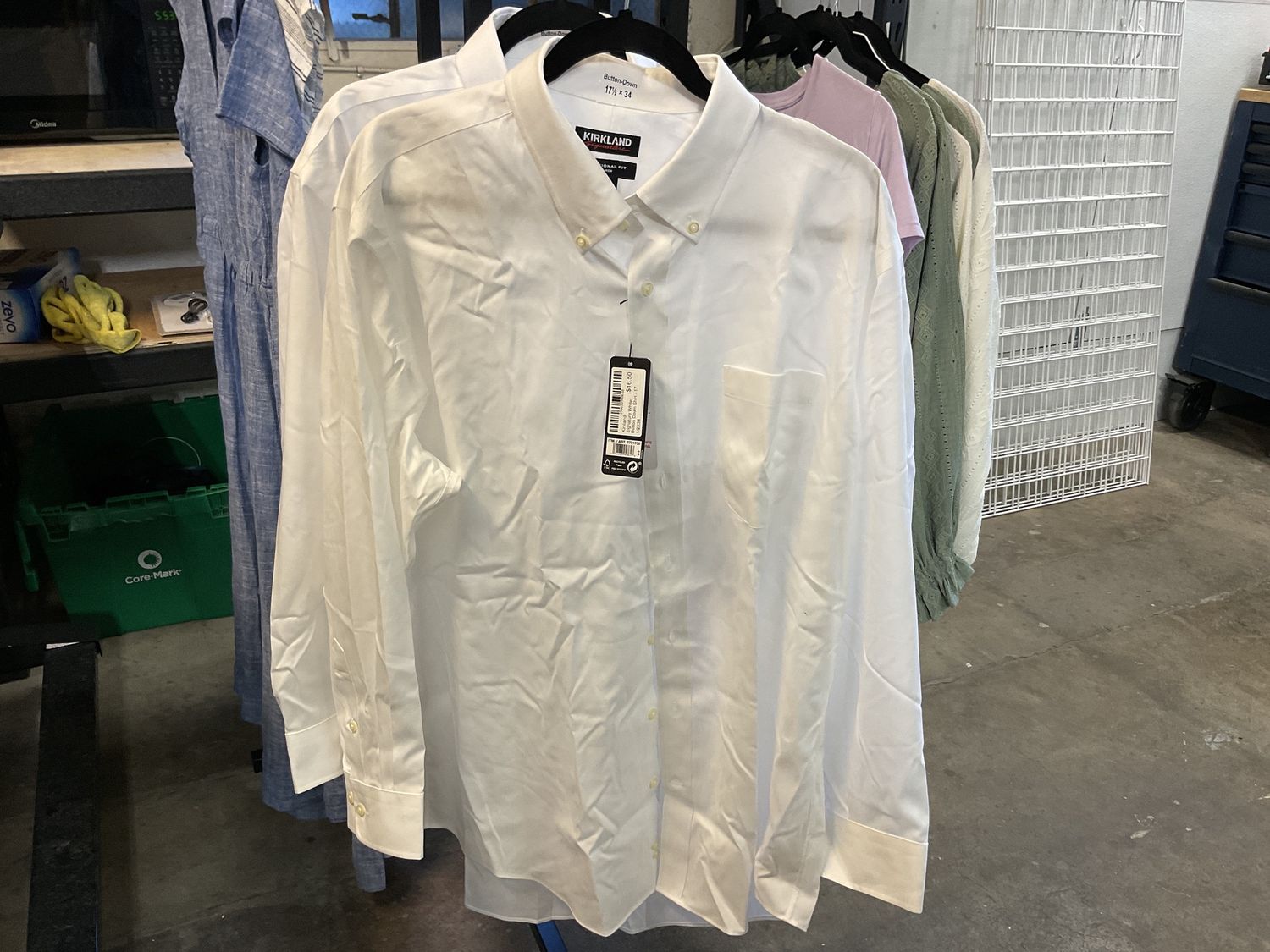 Kirkland Signature  White Button Down Shirt