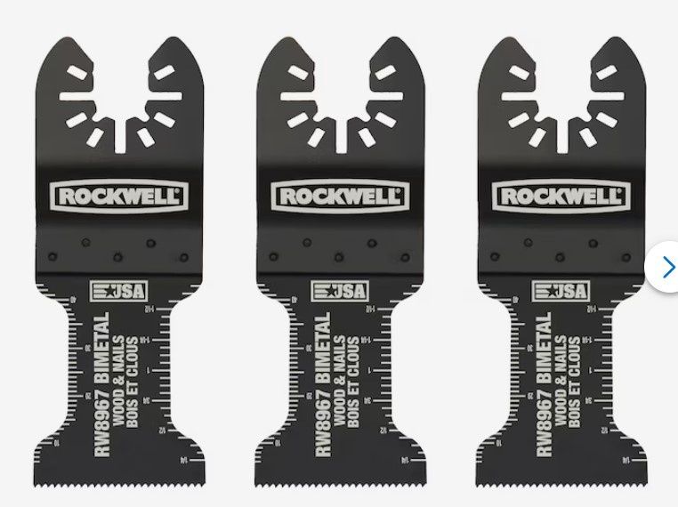 ROCKWELL 3-Pack Bi-metal Oscillating  Blade