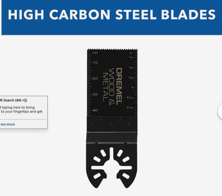 Dremel Multi-Max 4-Pk Carbon Steel Oscillating Blade