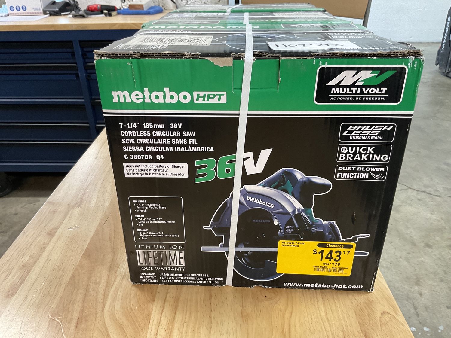 Metabo HTP cordless circular saw 7-1/4&#39;&#39; 36V