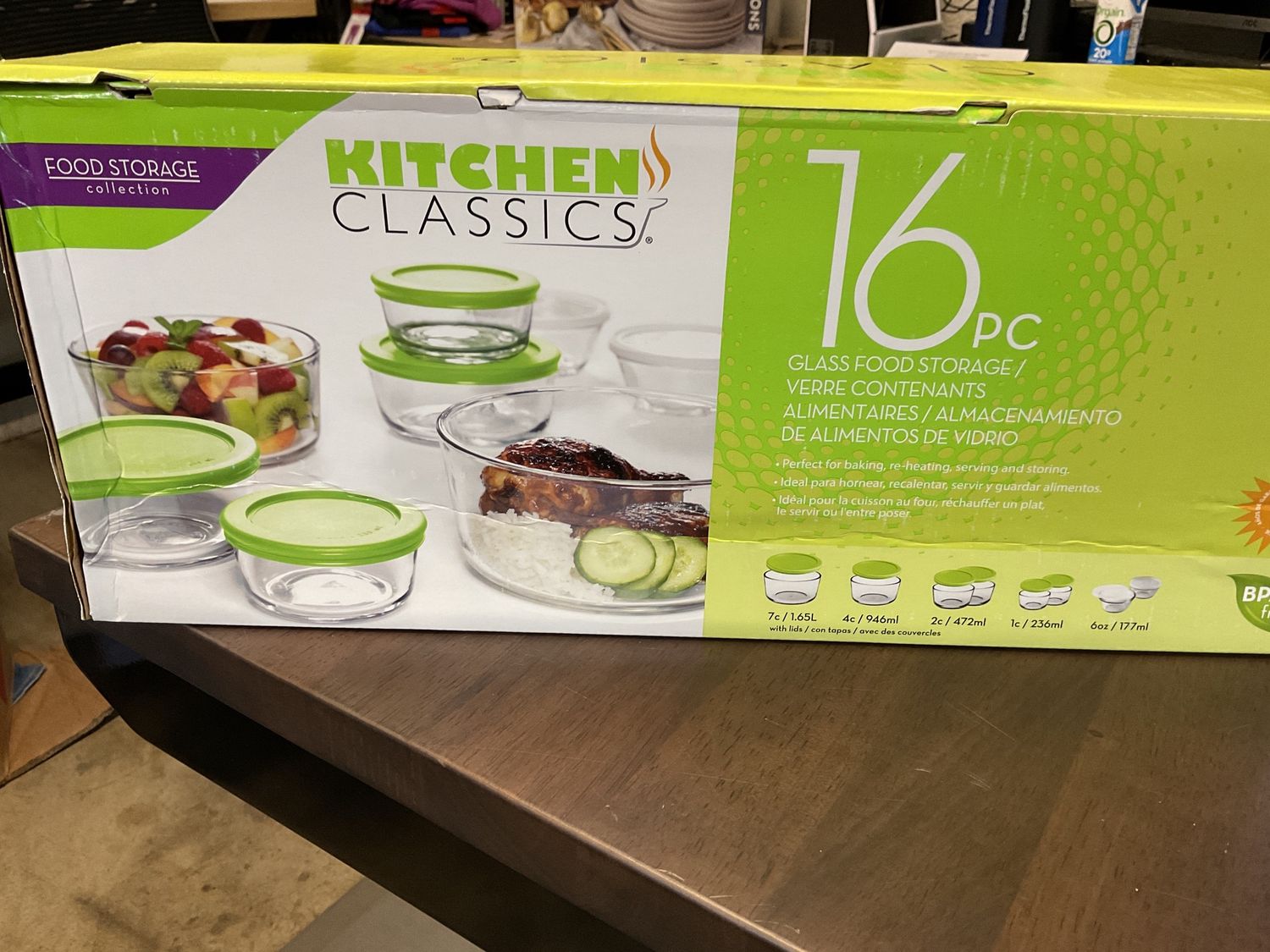 Storage Set Classics, 16pc glass