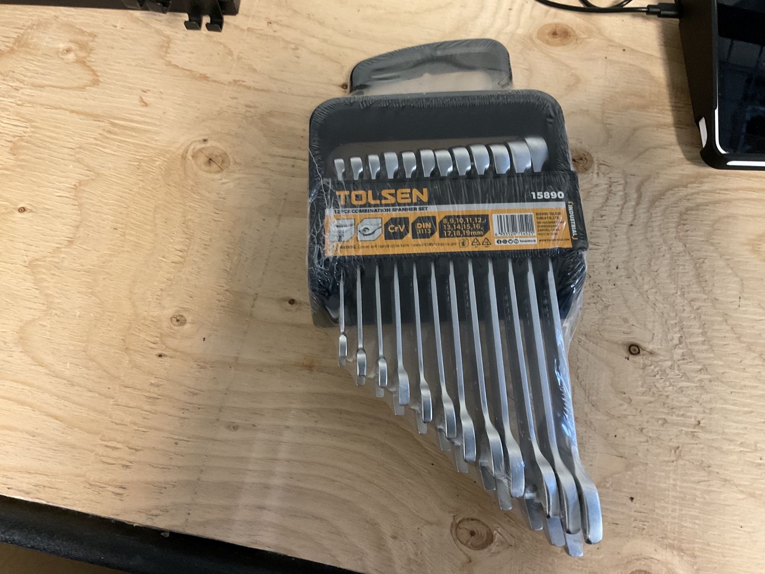 12pc MM Wrench Set 8-19mm-1/10