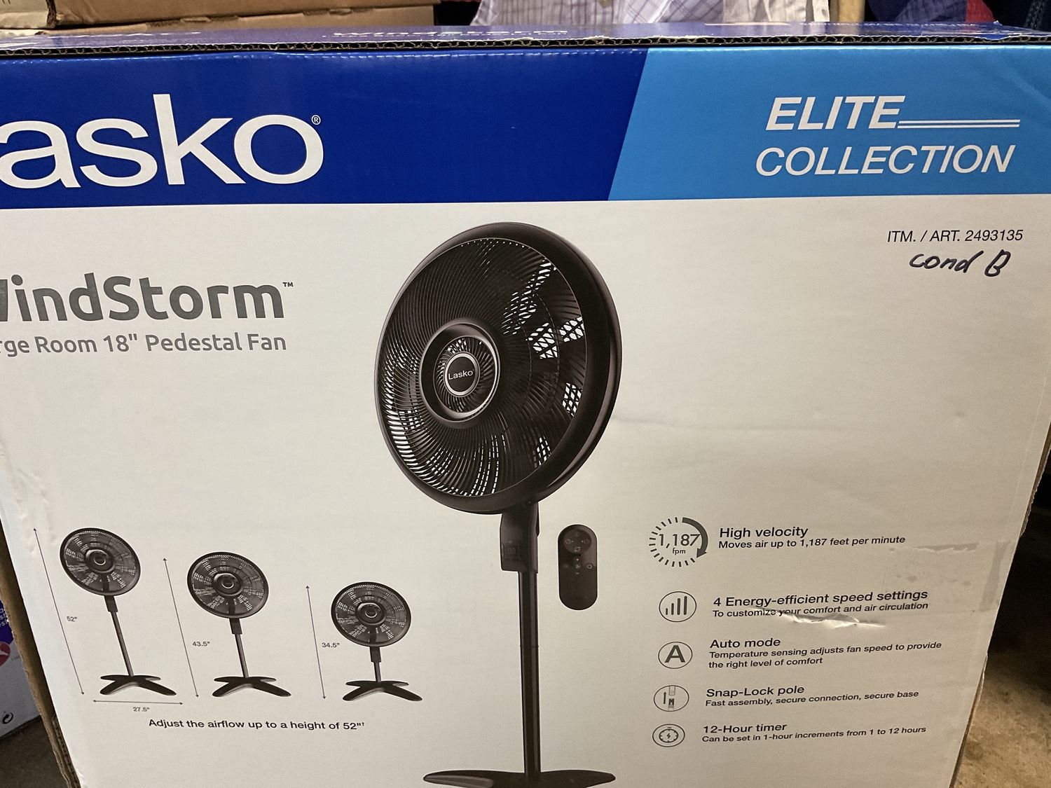 Lasko Fan-Retail  $39.99