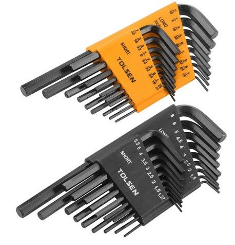 36PCS INCH &amp; METRIC HEX KEY SET