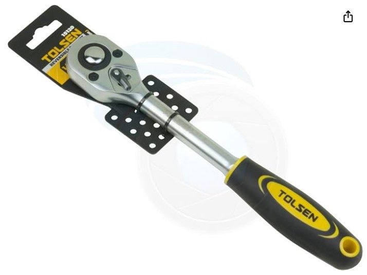 Tolsen Quick Release Reversible Socket Ratchet Wrench 1/2 Square Drive