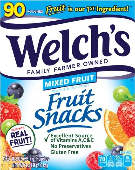 Welch’s Fruit Snacks, .8 oz,