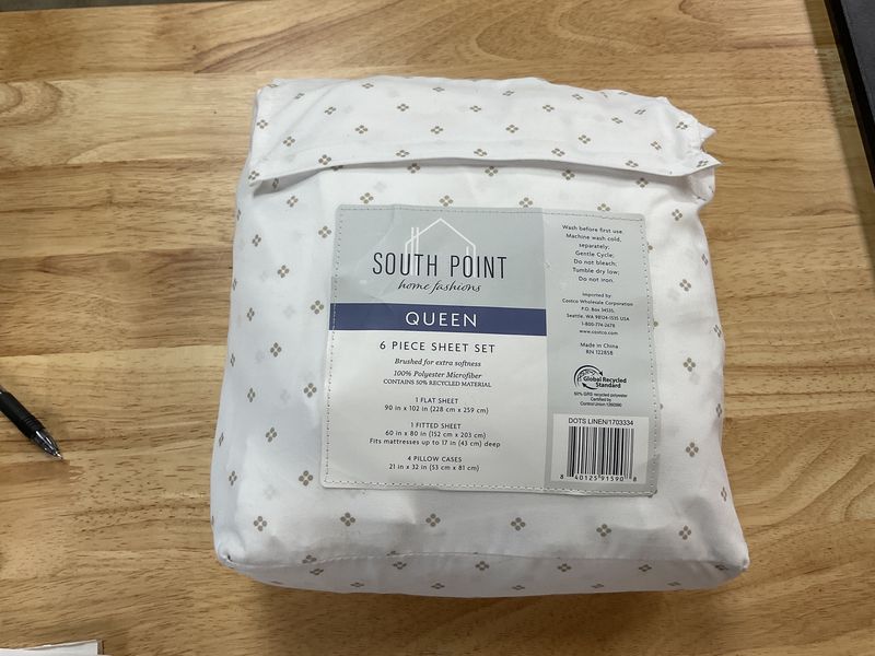 South Point bed sheet 6 pc K set - RETAIL - $29.99