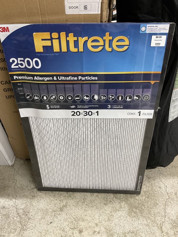 3m 2500 series 20x30x1