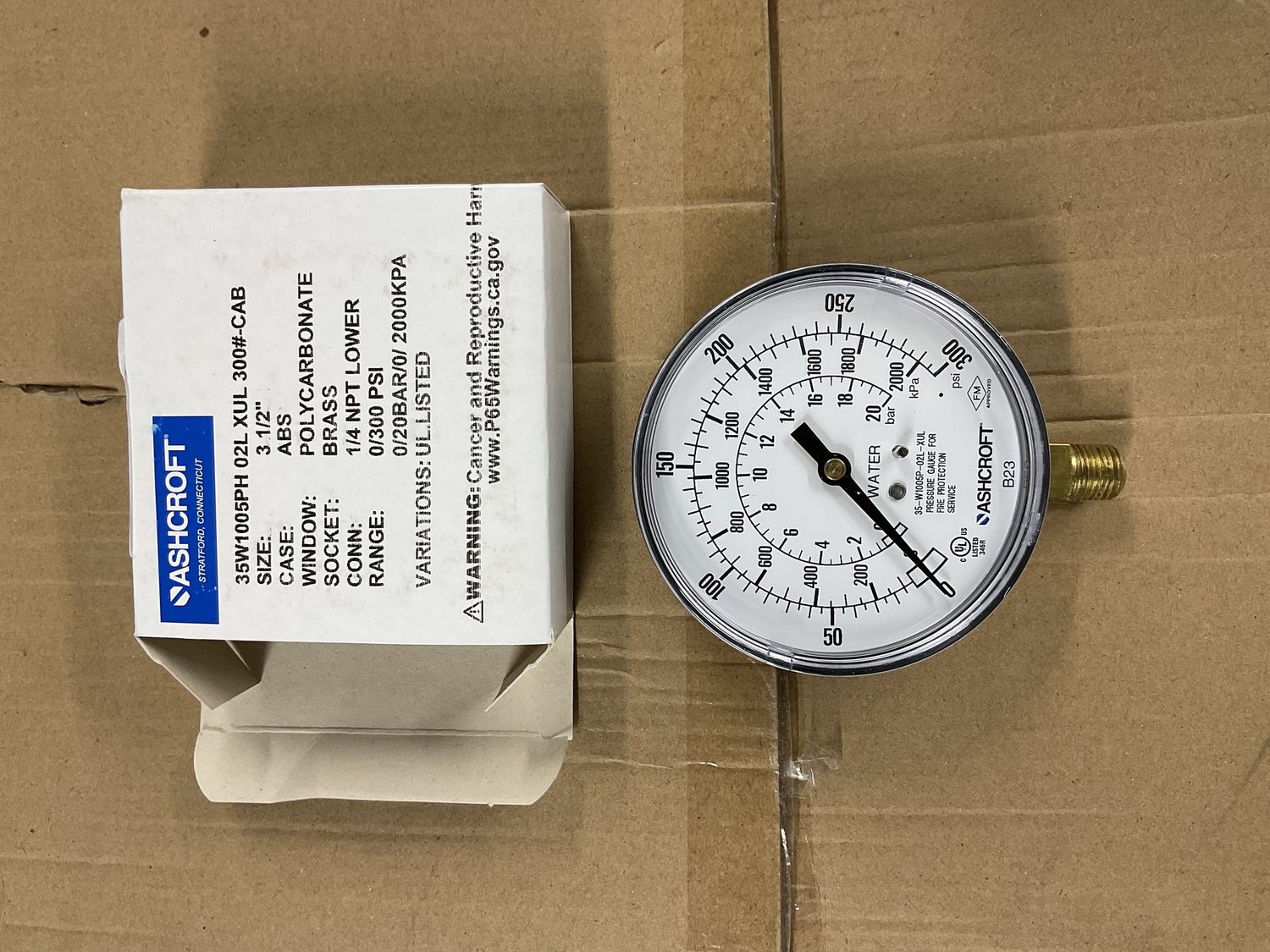 Ashcroft Polycarbonate 100MM Pressure Gauge
