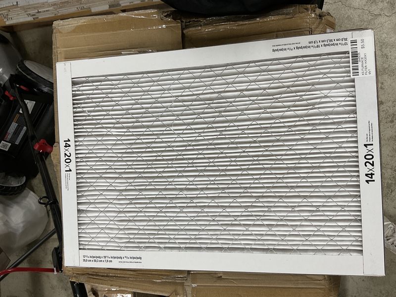 KS FURNACE FILTER 14X20X1 qty1