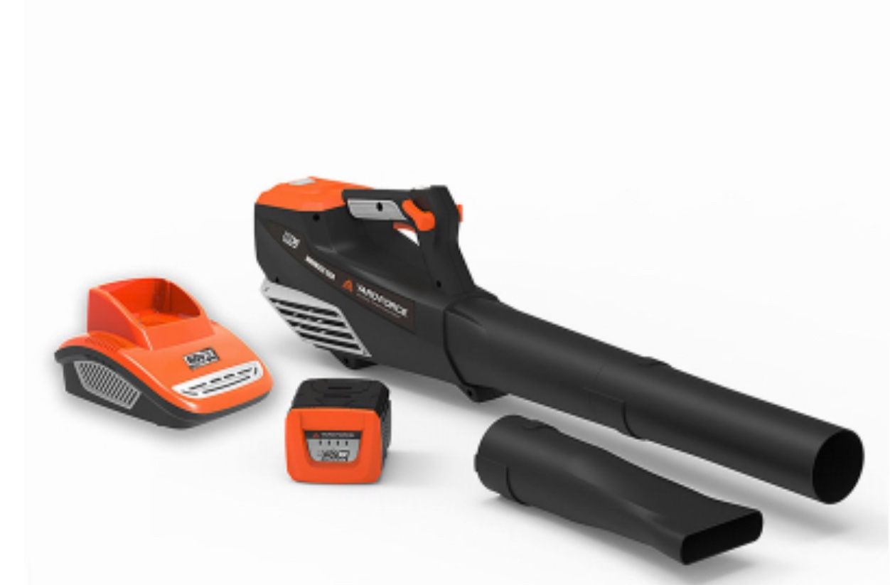 YARDForce 600 CFM 60-Volt Cordless Lithium-Ion Blower with Battery and Fast Charger