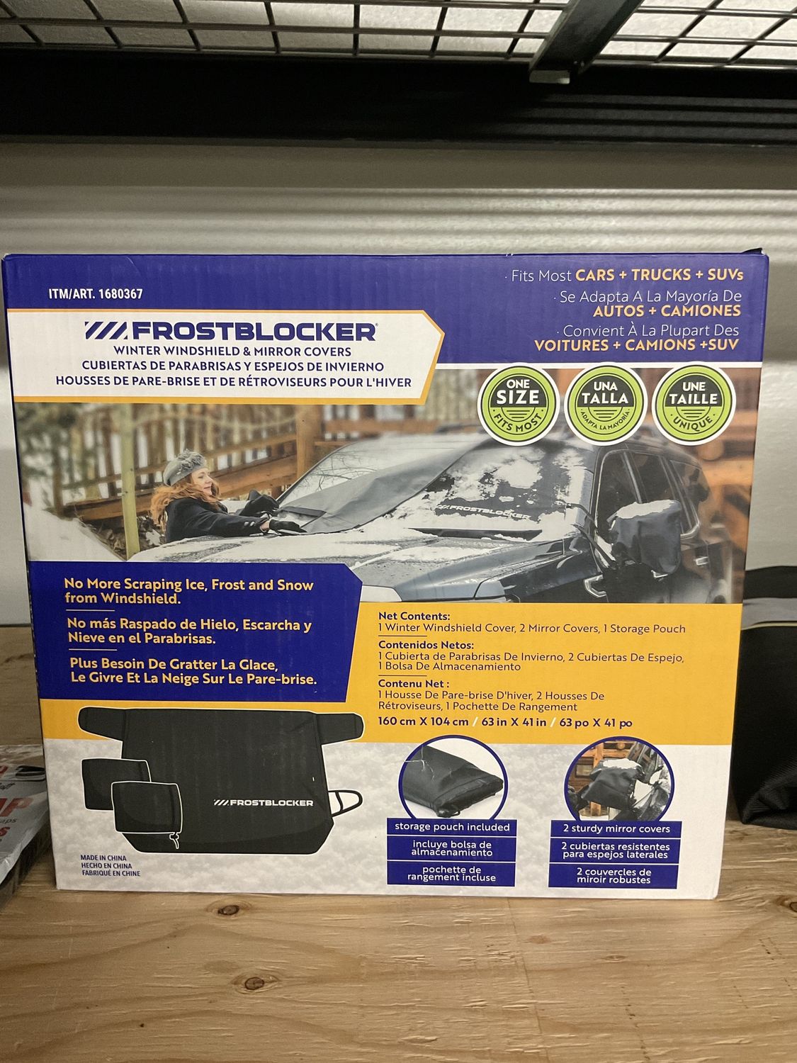 FROSTBLOCKER  Windshield and Mirror Cover and Safety Straps