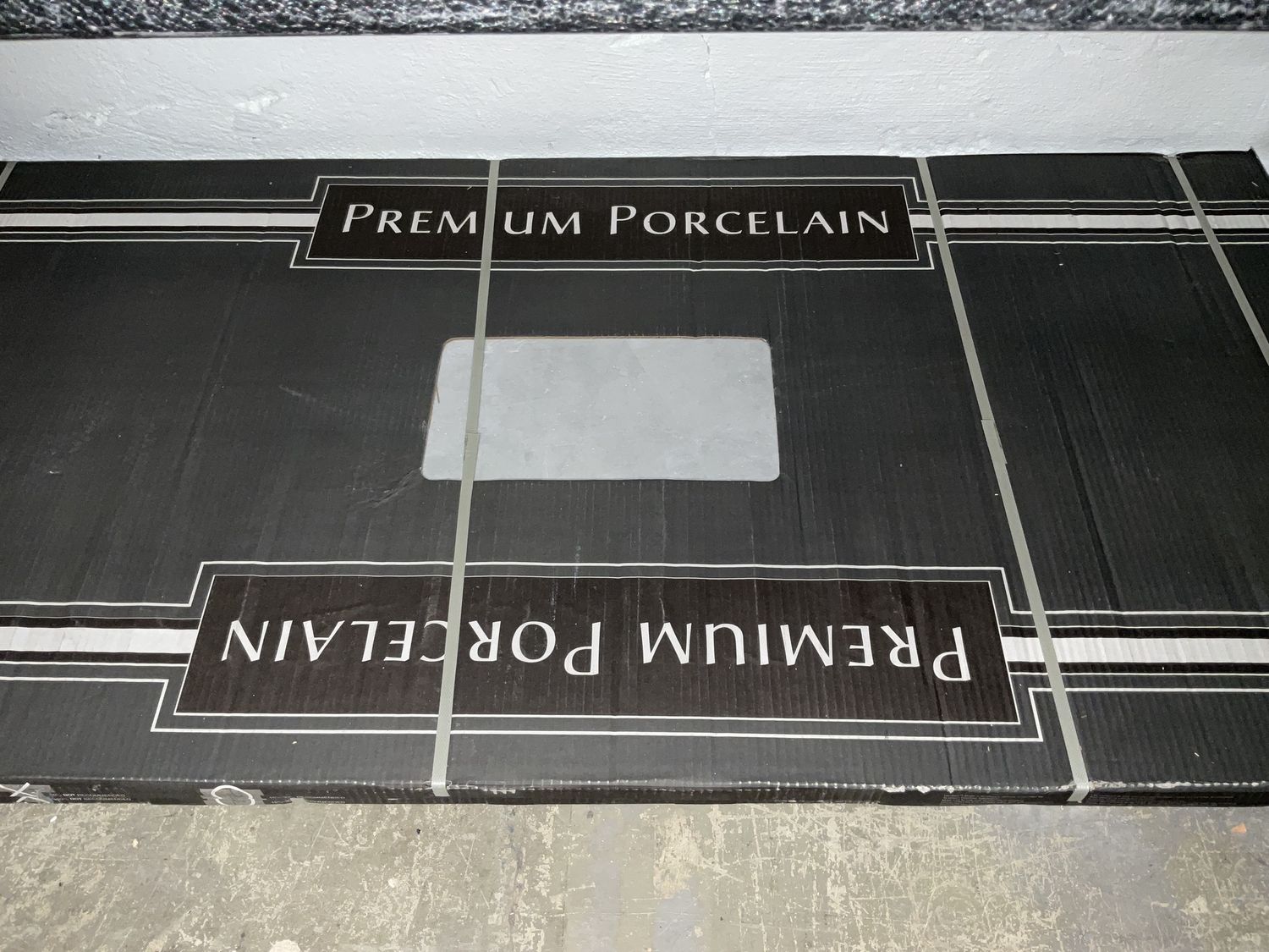 Madison Celeste 24 in. x 48 in. Polished Porcelain Stone Look Floor and Wall Tile (16 sq. ft./Case)