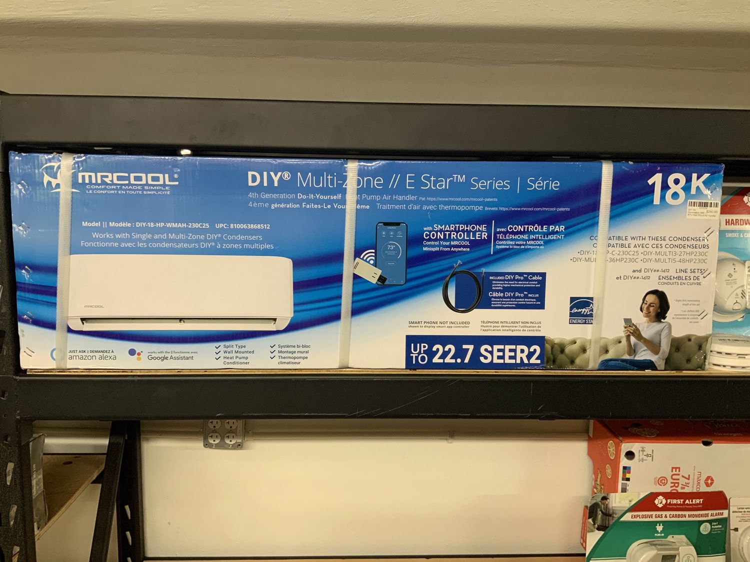 MRCOOL DIY 4th Generation 18K BTU Wall Mount Air Handler