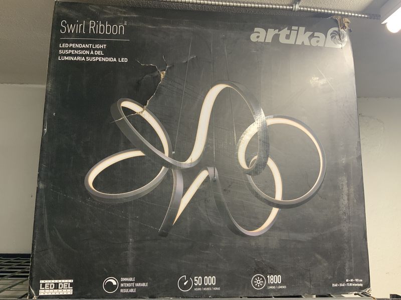 Artika Swirl Ribbon Integrated LED Pendant Light