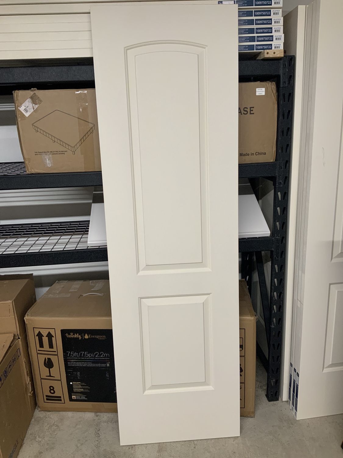 2-panel arched ,1-3/8 non-bored hollow core 24’x80’‘ door