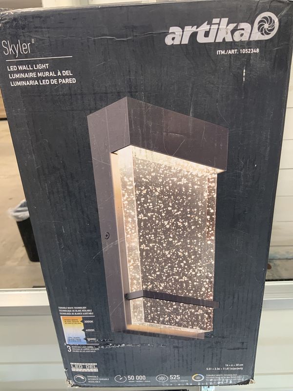 Artika Skyler Bubble Glass Sconce - Retail $36.99