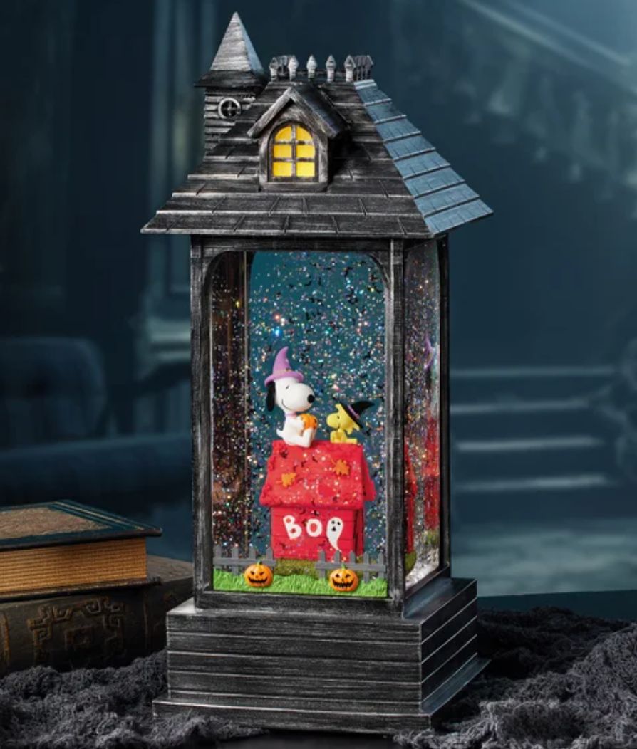 Halloween Swirling Glitter Lantern with Lights &amp; Music