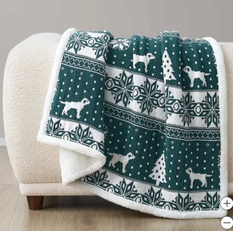 Casual Living Holiday Throw-Retail-$13.99