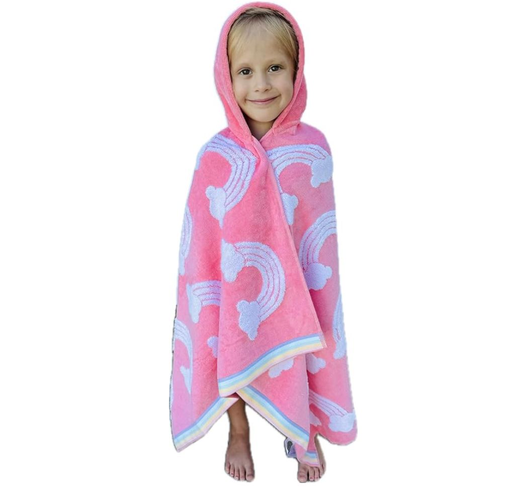 Kids Bath &amp; Beach Hooded Towel 100% Cotton
