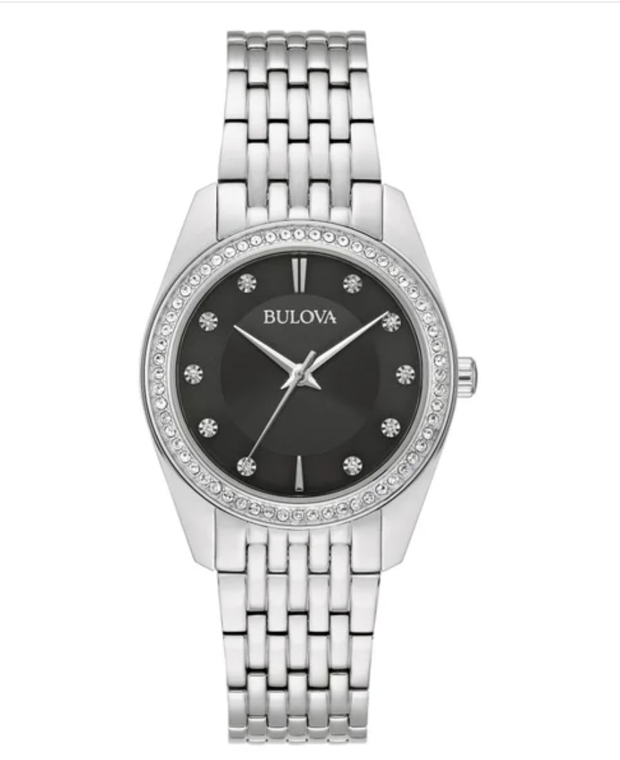 Bulova Classic Crystal Quartz Ladies Watch