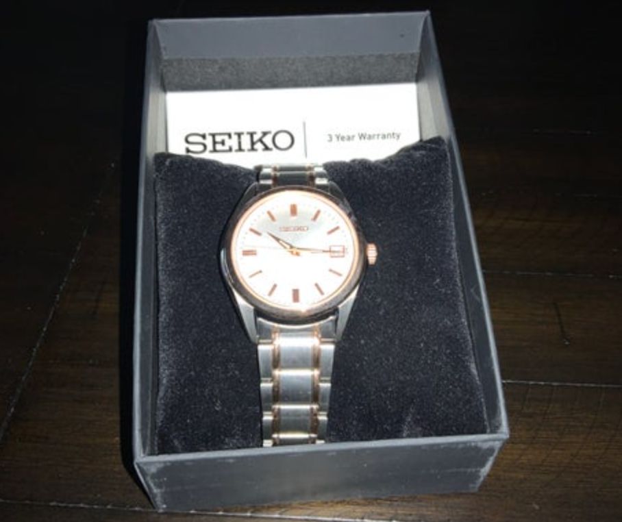 Seiko Essentials Two-Tone Ladies Quartz Watch